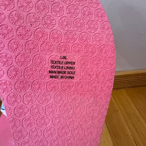 Lilly Pulitzer Sea Glass Aqua Rainforest Retreat Pool Slippers L/XL New - Picture 6 of 6